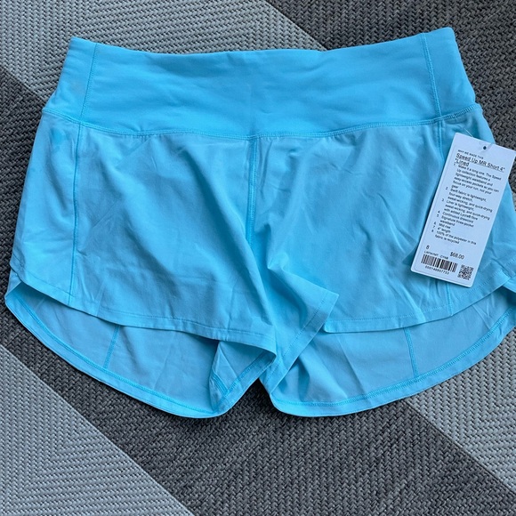 Lululemon Athletica Light Blue Athletic Shorts - Picture 1 of 3
